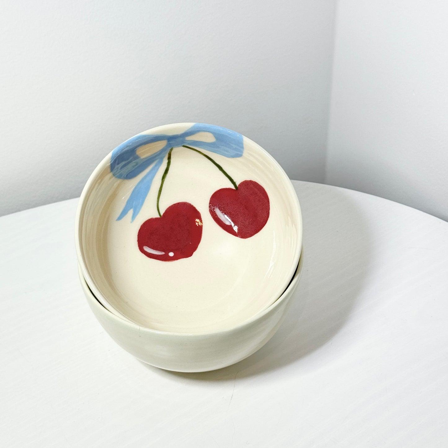 Cherry ribbon bowl