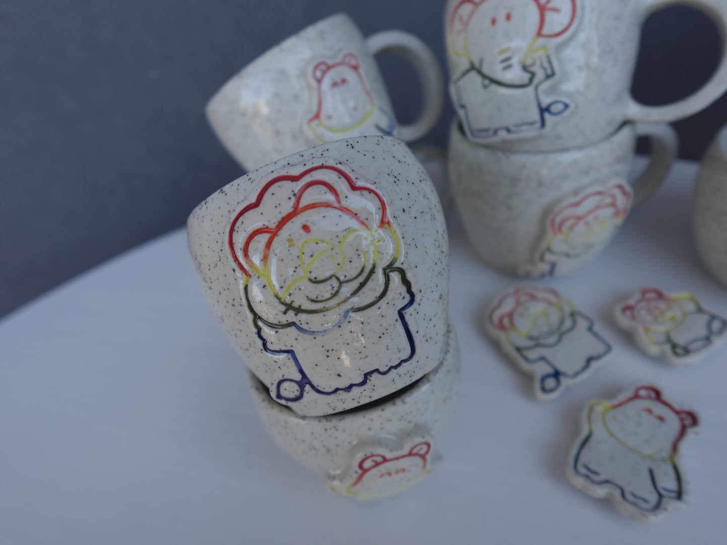 The Animal Biscuit RAINBOW Mug / Cup!